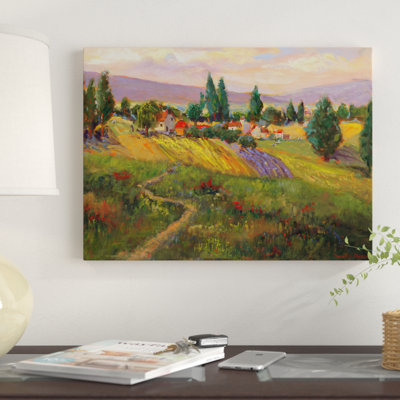 « vineyard tapisserie iii », reproduction de peinture à l’acrylique sur toile tendue