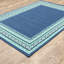 Tapis intérieur / extérieur bleu sarcelle / bleu / vert / blanc Deltana-23970761