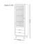 Vitrine en bois massif simple et classique