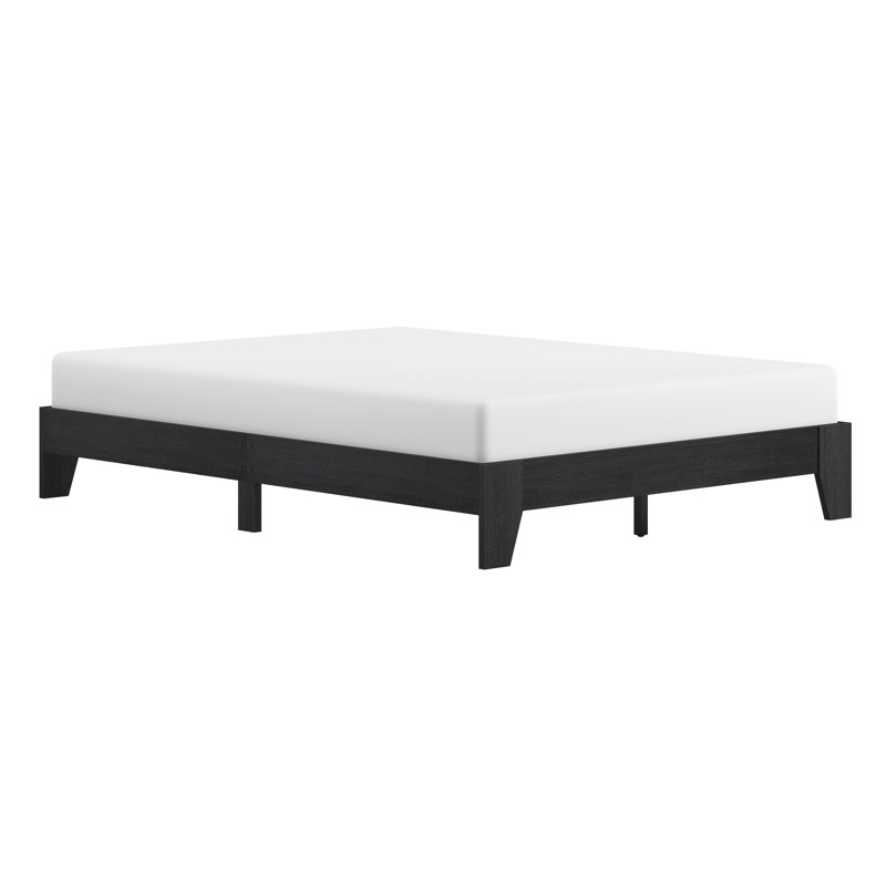 Heiss Open-Frame Bed, Queen, Brown