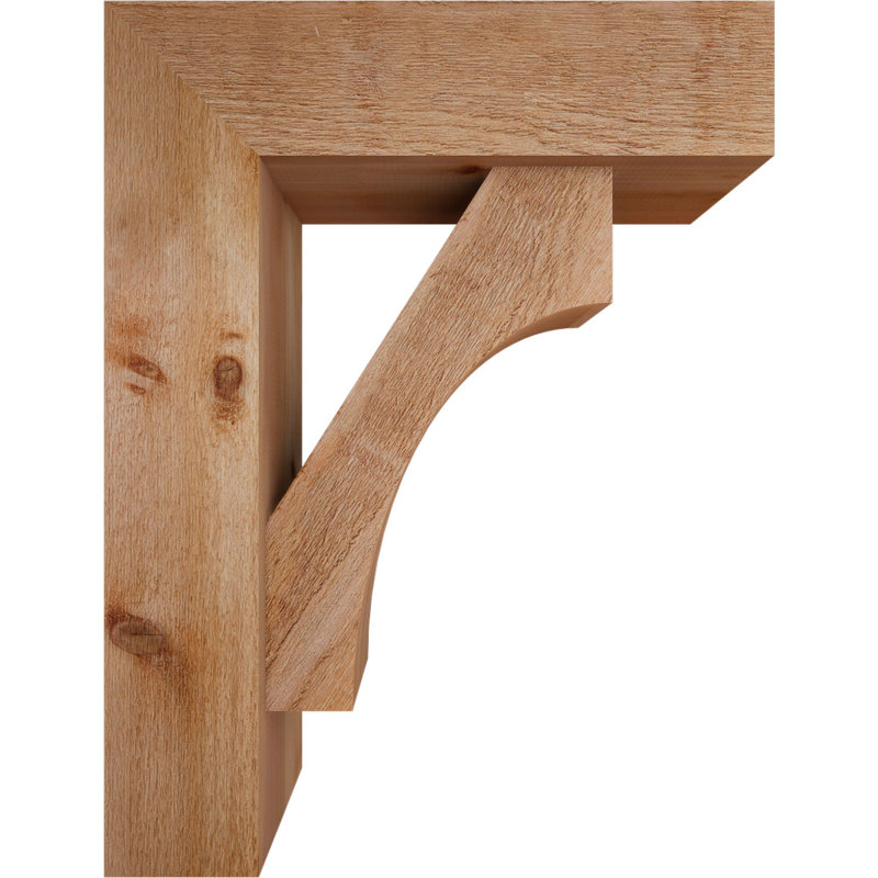 Support de scie brute Westlake Block 8 "x P 26" x H 34 "avec cales décalées, cèdre rouge de l'Ouest, 34 x 26
