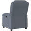 Fauteuil inclinable de massage Ebern Designs en velours gris foncé-1125897625