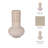 Boho Decorative Vase with Pottery Ecomix and Cane Accents - Handmade Woven Style Modern Versatile Statement Decor Piece-99378375