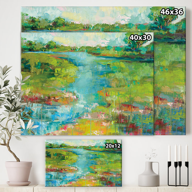Impression sur toile tendue, H 20 po x l 20 po x P 1 po