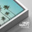 " Retro Vintage Ferris Wheel Beach Vacation Coastal Nautical Photography Modern Art Seascape Relax " 3 - Pieces-98697570-98697573