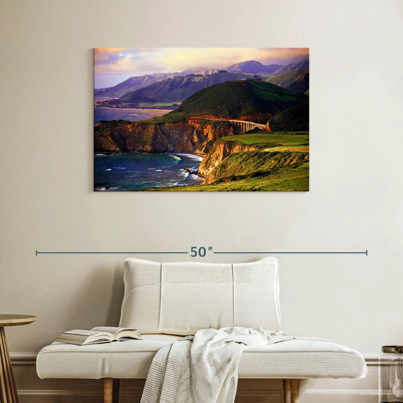 Gillard Falaises de Big Sur, H 26 po x l 39 po