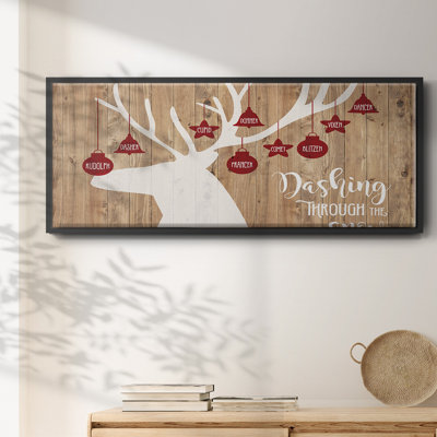 Dashing Through The Snow- Framed Canvas