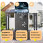 Pavillon de jardin à toit rigide avec toit incliné en acier galvanisé-114765131