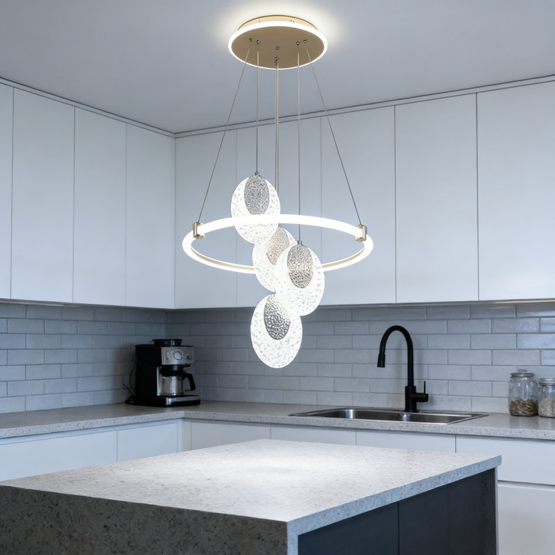 4-light Led Dimmable Cluster Pendant