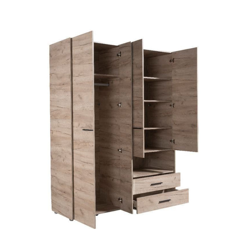 Renier Solid Wood Wardrobe