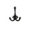 Cast Iron "Harley" Black Three Pronged Hook