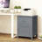 Bourrache Wooden Nightstand with Drawer and Cabinet-2733970