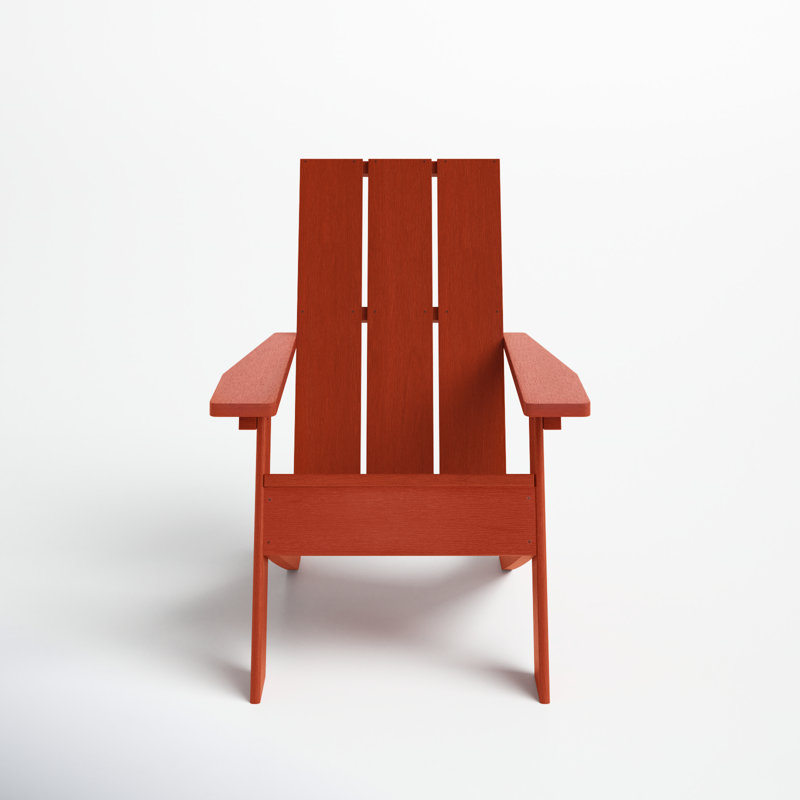 Byrnes Outdoor Adirondack Chair, Rustic Red