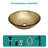 Tempered Glass Vessel Bathroom Sink With Faucet And Pop-Up Drain