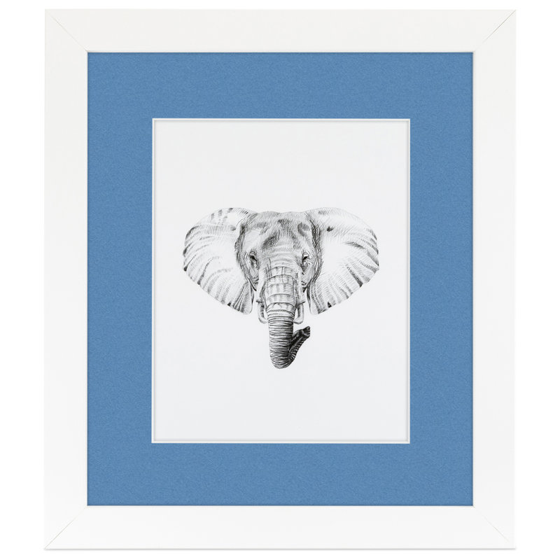 Cadre pour photo simple blanc mat 10 "x 10", Bleu liberté