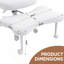 Chaise d'appoint rembourrée à hauteur réglable pour le bureau à domicile
