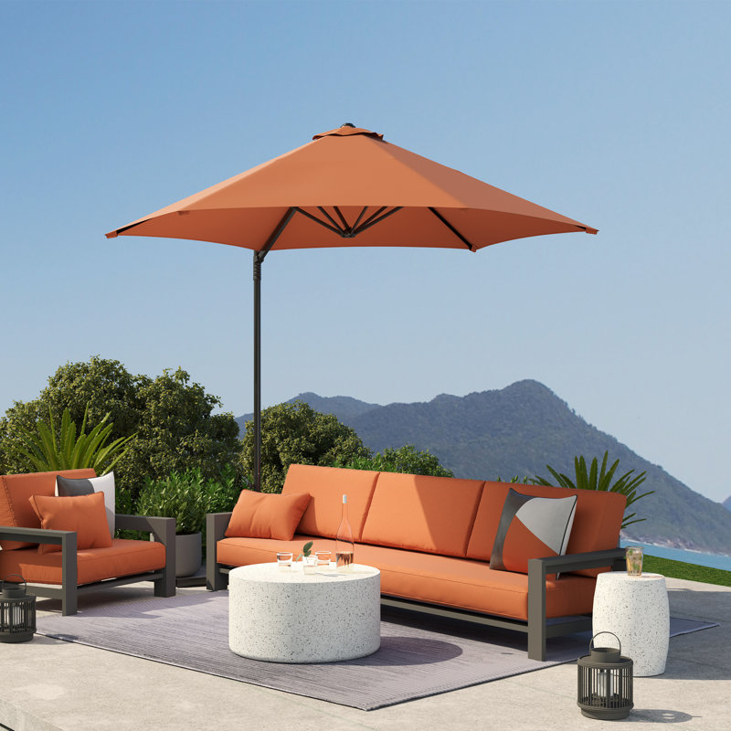256cm Cantilever Parasol, Orange