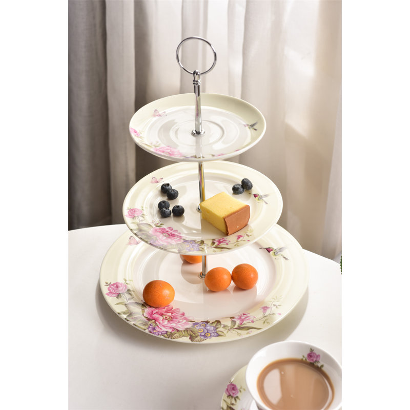 Aldershot Bone China Tiered Stand, Cream