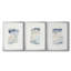 French Owls IV - Toile tendue avec châssis sur mesure - 3 pièces-205040800