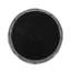 Table de bout en métal noire avec cadre élégant en fer, l 17,01 po x P 19,89 po, sans assemblage thermolaqué 17,01 po 19,89 po, requis