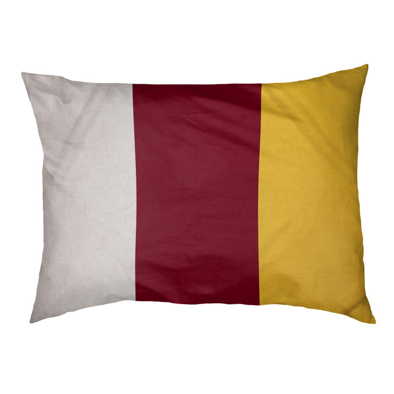Coussin Louisville, Milieu marron / jaune, Très grand (l 50 po x P 40 po x H 7 po)