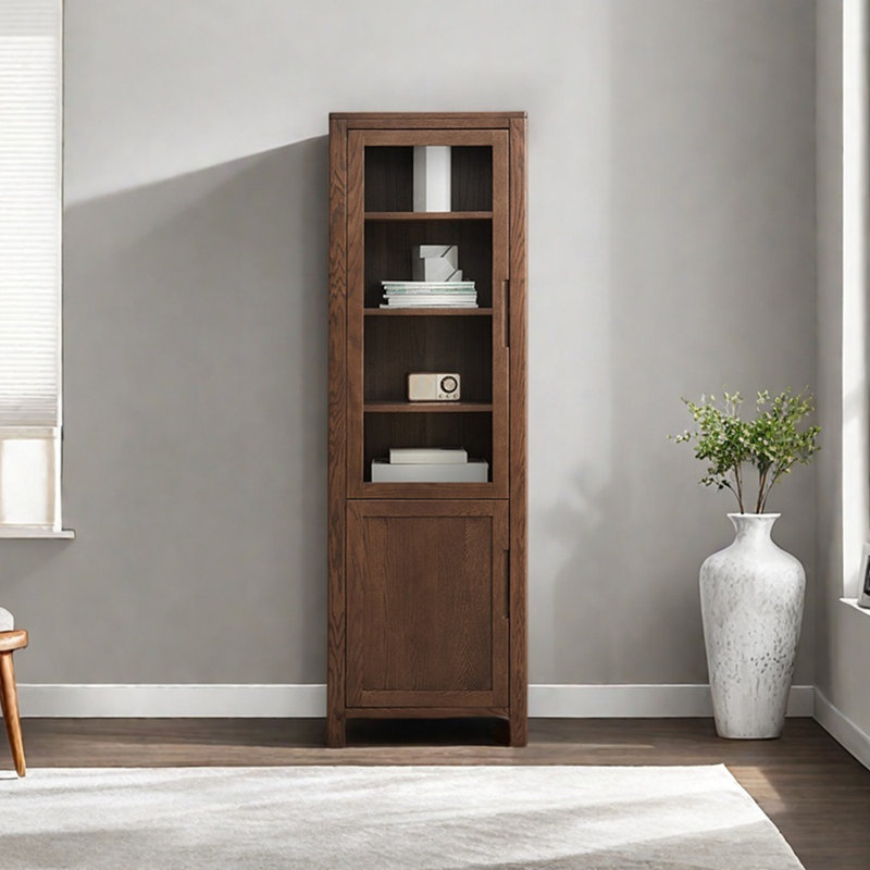 Nordic style solid wood bookcase