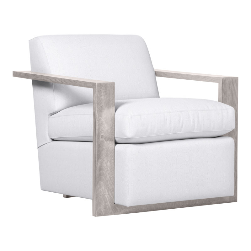 Thom Filicia Home Upholstered Armchair, Dove Gray, Navada Snow