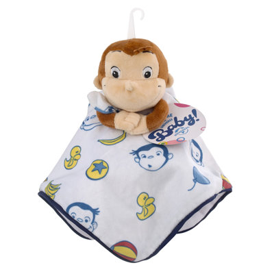 NoJo Welcome to the Universe Baby Curious George Plush Security Baby Blanket
