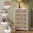 Cevat Rattan 5-Drawers Dresser,Thickened Curved Profile Design-714776224
