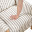 Fauteuil inclinable à dossier poussoir en bois massif 1pc