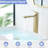 Waterfall Basin Faucet, Single Hole Handle For Bathroom, Deck - Mounted, Filler, Rust And Tarnishing Faucet Bathroom Sink, Installation, Pop Up Drain, Geometric Shape, Manual-126129760