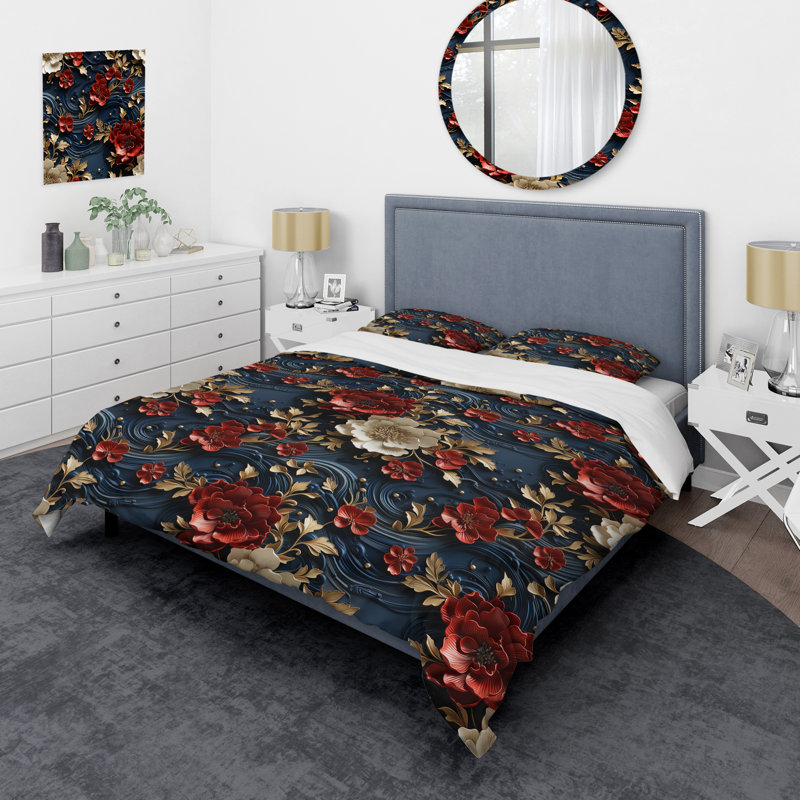 Literie laquée artistique, Housse de couette simple + 1 taie décorative stan
