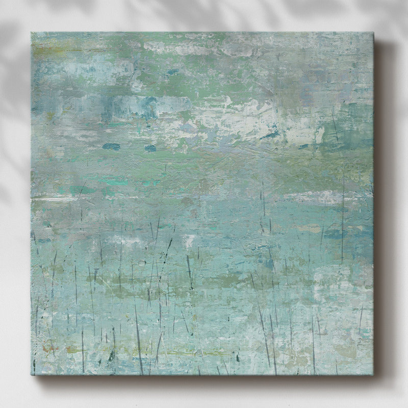 Toile tendue abstraite «I-Gallery» Watergarden, H 24 po x l 24 po