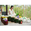 4 pots de fleurs en céramique, pot de fleurs moderne pour patio, jardin ou rebords de fenêtre-541086762