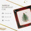 Christmas Tree TARTAN SQUARE PLATTER 10"