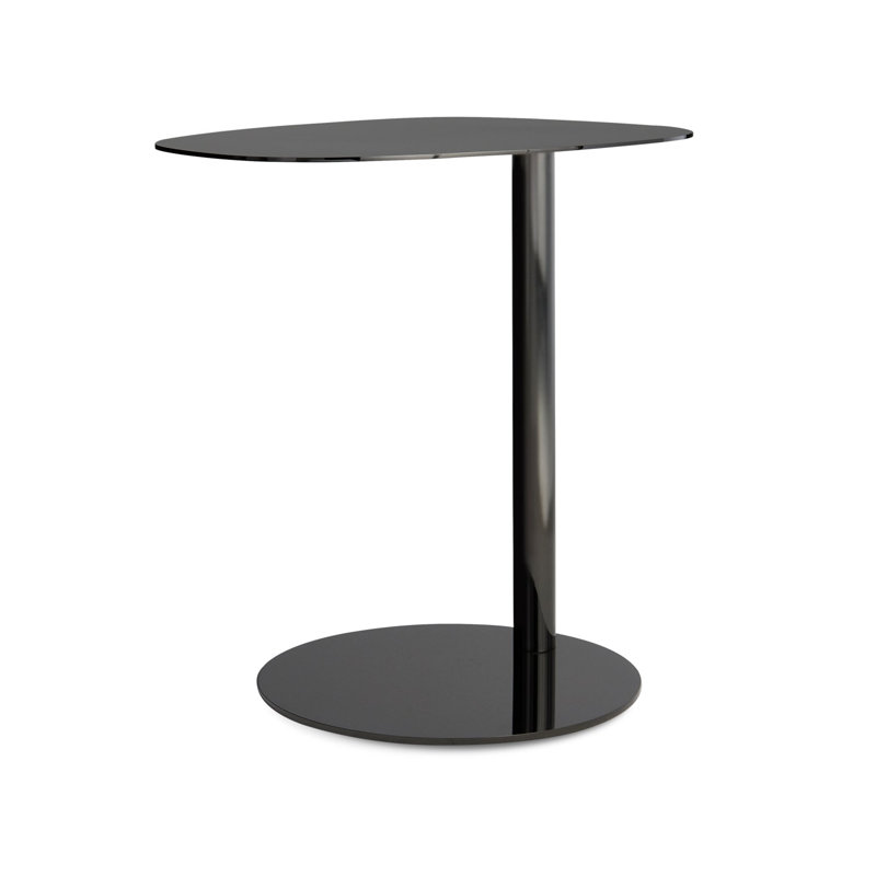 Table de bout Swole, H 20 po x l 20 po x P 15 po, Nickel noir