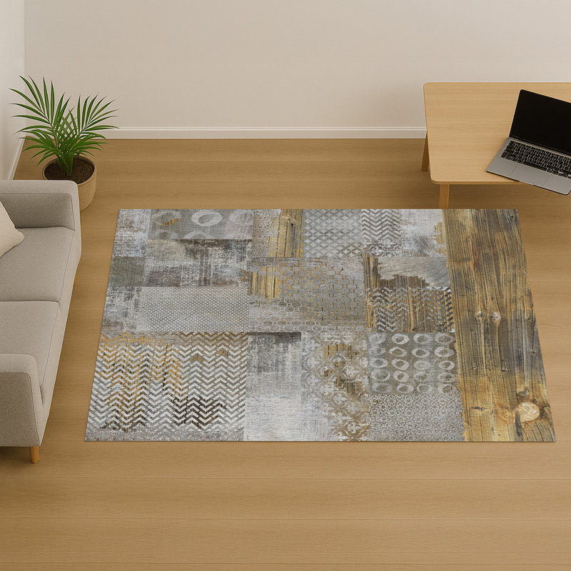Abstract Area Rug, Rectangle 90 x 150 cm