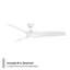 Zephyr 3 - Blade Outdoor/Indoor Smart Ceiling Fan with Light Kit And Remote Control Included-1534063288-1534063289