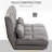 Suede Adjustable Backrest Floor Lazy Boy Sofa-118726011