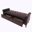 Banc de rangement en velours Laneise-2119939956