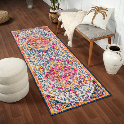 Oriental Vintage Orange/Blue