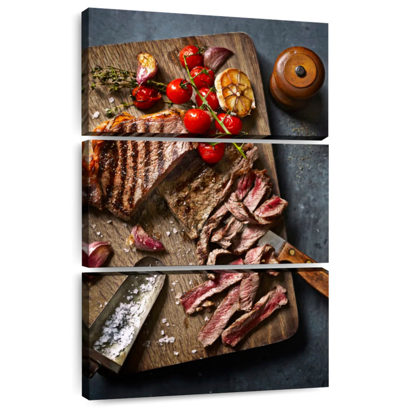 Yarlin tranches de steak grillé, H 50 po x l 32 po