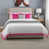 Blanc / rose vif
