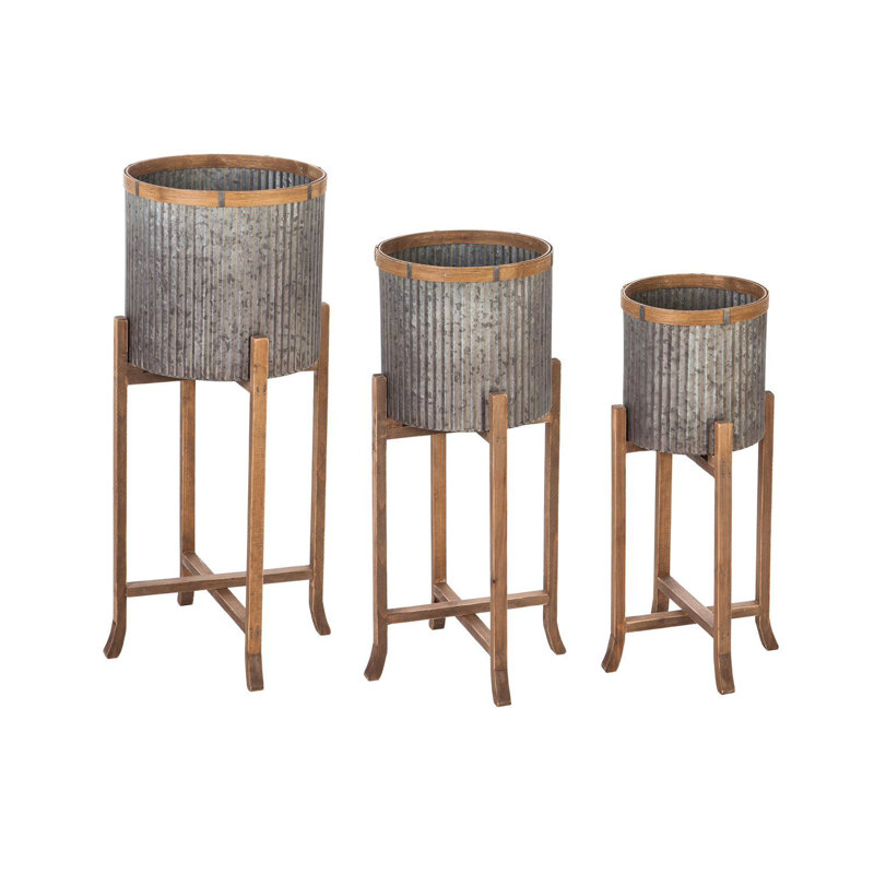 Hillhurst Wood Pot Planter