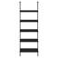 72 "H 5 tablettes noires pour exposer des livres et des décorations dans une maison moderne