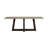 Markham Modern 79" Rectangle Dining Table in Gray Concrete and Dark Gray Oak
