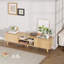 Fluted TV Stand With Storage For Living Room, Oak
