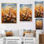 Damere, orange, jaune, fleurs saisonnières, collage saisonnier II - impression-1982163279-1982163264