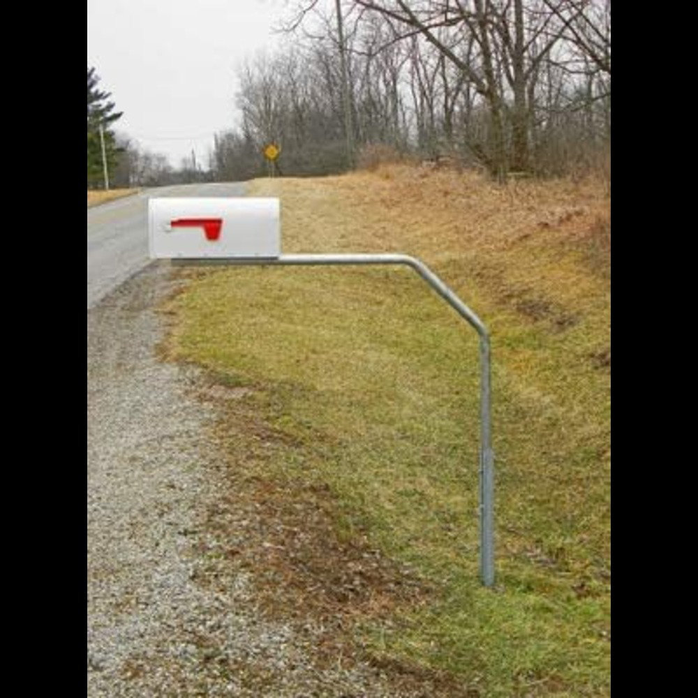 Invenitiah RTC Swingaway Mailbox Support, 48Inch Arm, Galvanized Steel