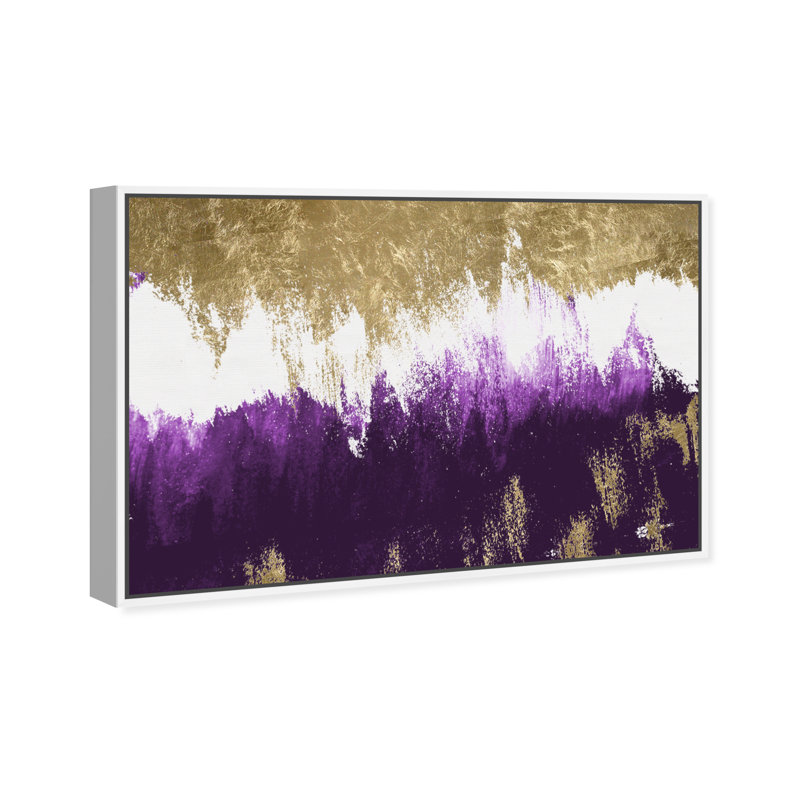 " Adore Amethyst ", 20" H x 30" W, White Floater Framed